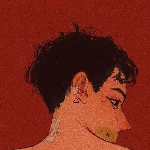 头像插画风男生女生头像
