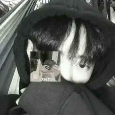 暗黑头像男真人背影女生