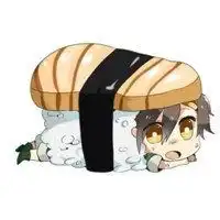 呆萌寿司卡通男生头像寿司搞笑萌男生头像
