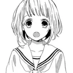 动漫女生头像不上色
