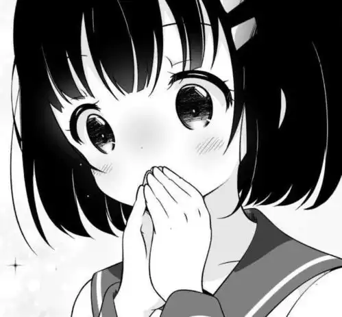 一眼惊鸿的黑白漫画女头
