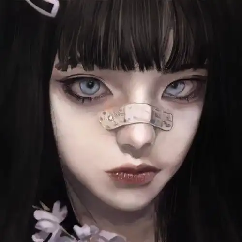 女头油画版女生头像二
