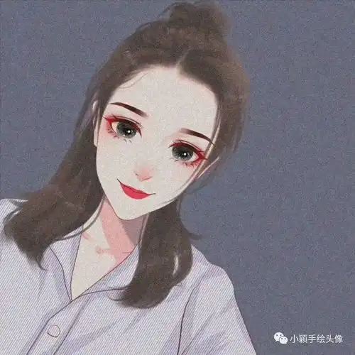 女生磨砂质感手绘头像,朦胧美超好看,喜欢吗

