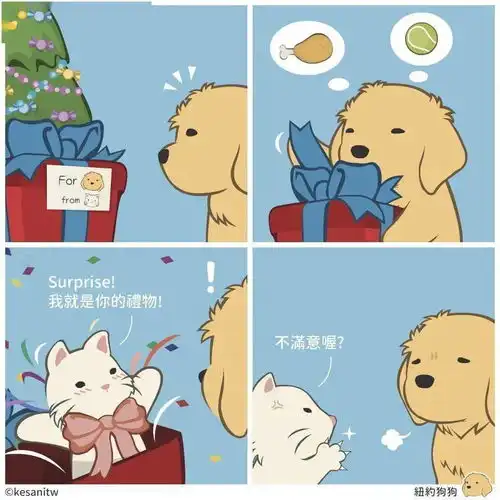 漫画版猫猫狗狗的日常,是怎么做到每一张都又萌又有梗的
