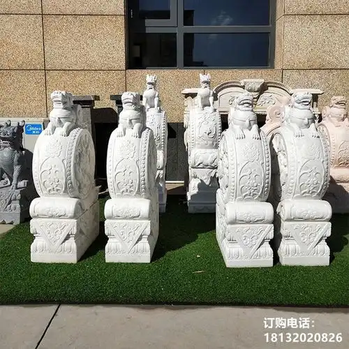 抱鼓石和石狮子达州抱鼓石青石雕塑价格
