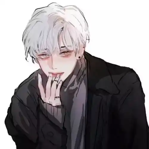 哥特式暗黑系邪魅帅气,男生动漫头像
