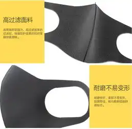 明星鹿晗同款海绵口罩秋冬季薄款防尘防晒透气儿童口罩可清洗黑色男女口罩3只装
