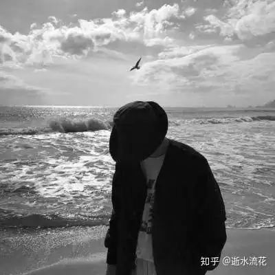 暗黑头像男真人背影男生