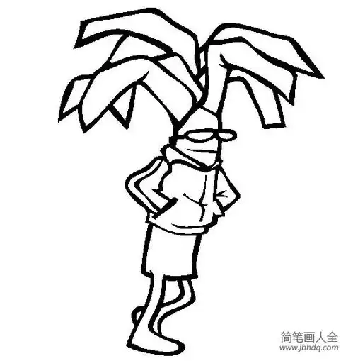 蔬菜图片卡通韭菜简笔画
