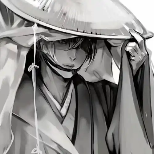 高清黑色头像男古风