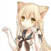 猫耳朵女生动漫头像4人微信头像图片大全
