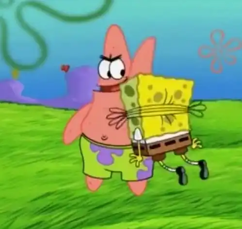 仔细看海绵宝宝,才发现派大星是这么走路的
