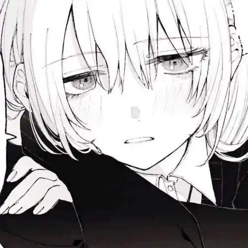 黑白动漫女生头像超酷283
