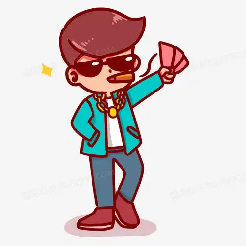 手绘卡通社会人耍帅表情png图片素材下载表情png熊猫办公
