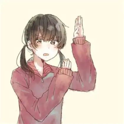 手绘素描情侣头像动漫一男一女,我把你藏在心里