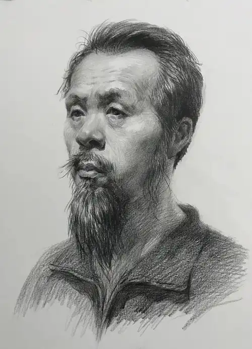 看艺考丨加分秘籍丨四分之三侧素描头像这四步让你变的更优秀
