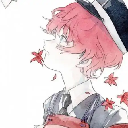 头像男风景成熟漫画插画