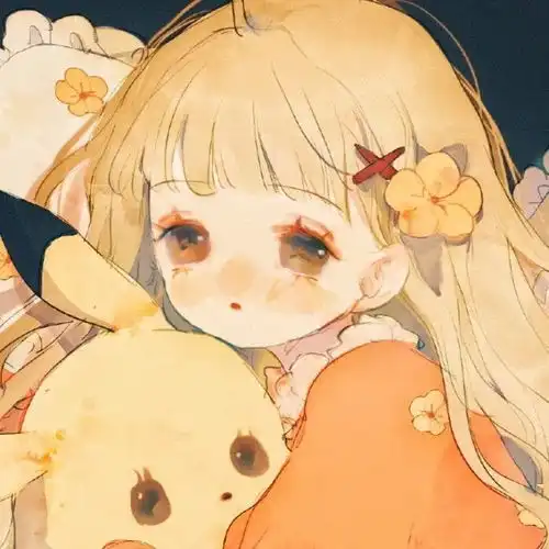 头像适合初秋的橘色系温柔头像
