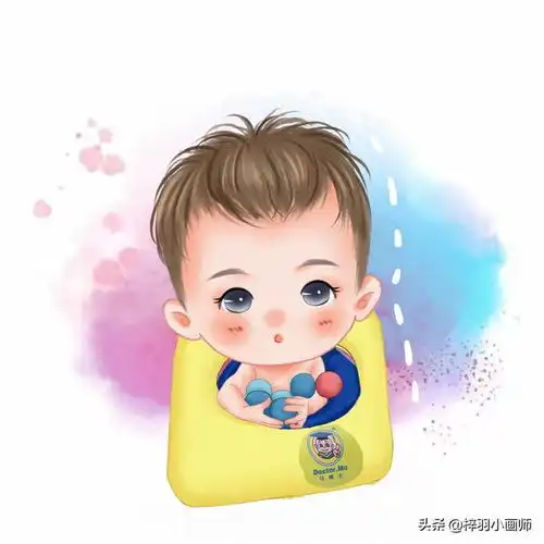 家有一娃如得一宝俏皮可爱宝宝卡通头像
