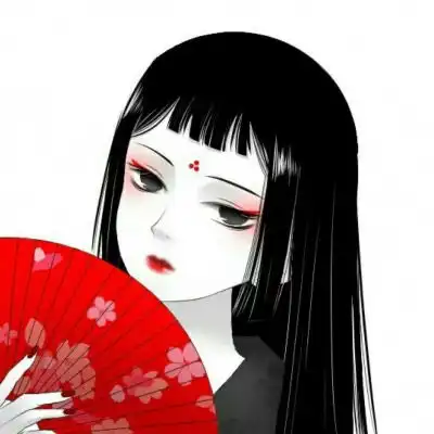 丧系女头动漫黑白黑暗系病娇动漫女头
