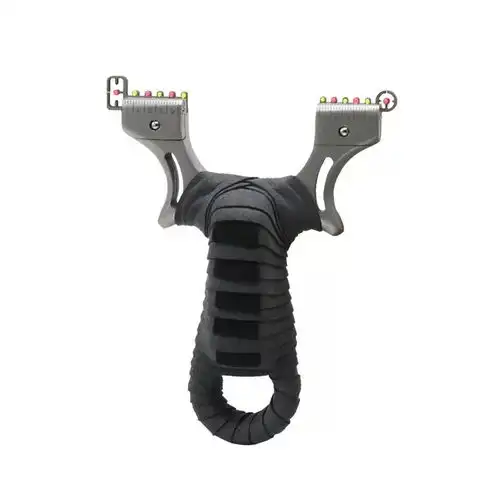 高端不锈钢扁皮弹弓免绑快压大威力精准户外专用弹工架包邮费
