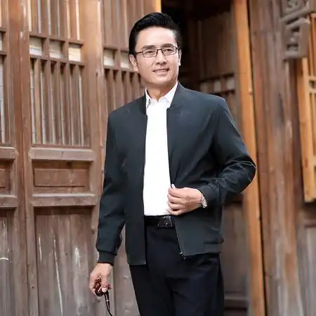 汤河之家男夹克新款2019男外套中老年夹克男装上新休闲百搭男式外套b图片大全邮乐官方网站
