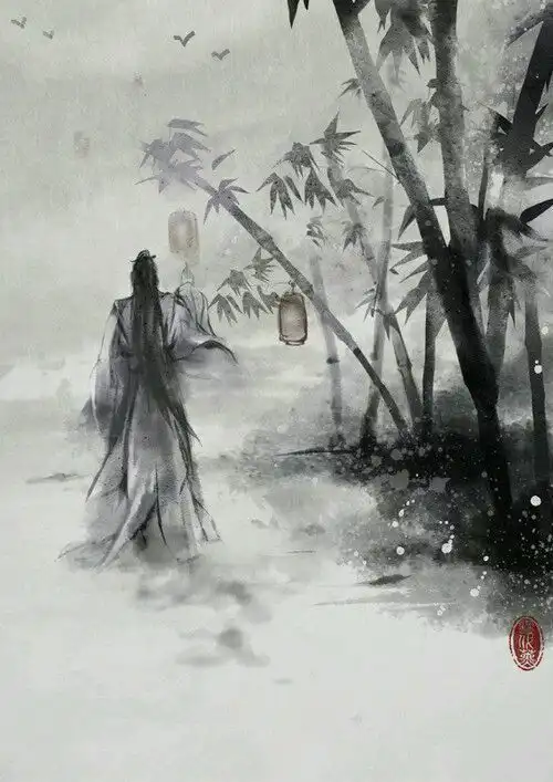 有没有古风背影图片有没有古风黑影背影的图