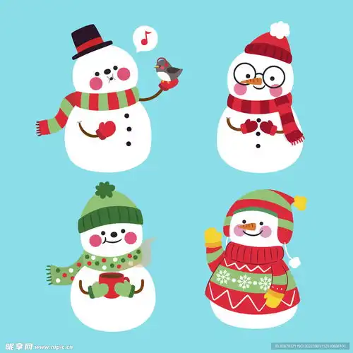 雪人设计图卡通设计
