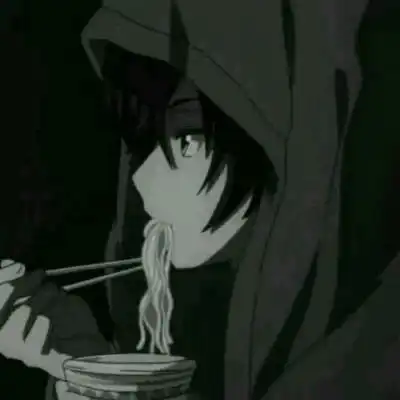 黑白动漫头像丧清晰图片
