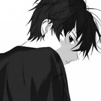 孤单帅气男生动漫图片
