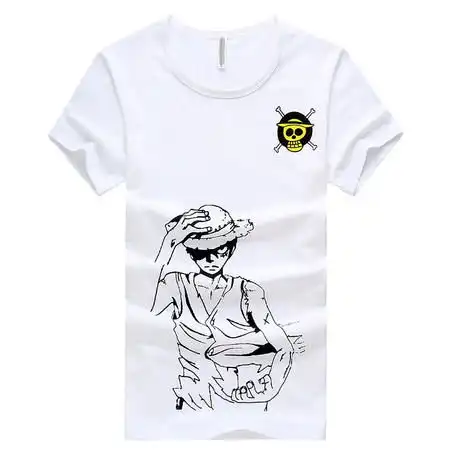 朗欣男装2014夏季新款短袖t恤海贼王印花t恤男士圆领短袖t恤qz1479图片大全邮乐官方网站
