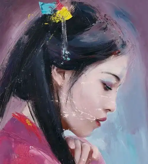 他这工兼写的油画风格,独树一帜
