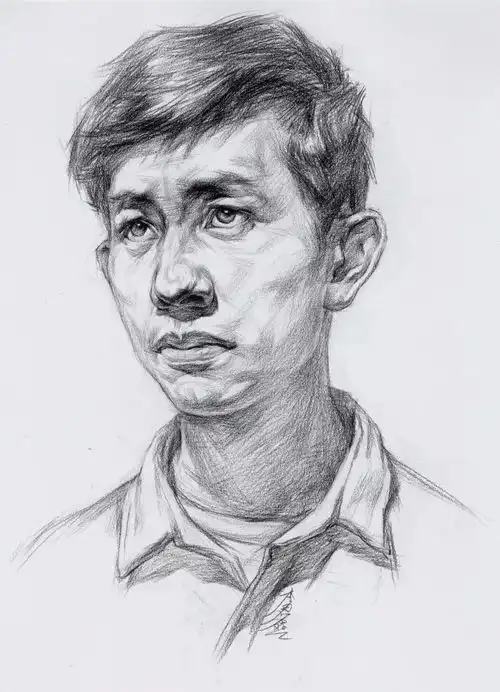 素描头像结构画法,优秀范画和作图步骤这里都有
