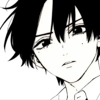 2023黑白帅气男生动漫头像
