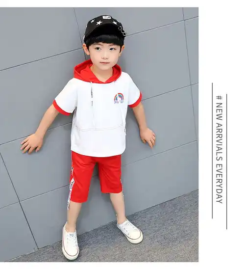 男童夏装2018新款套装儿童夏季中小童幼儿园宝宝短袖两件套潮衣服
