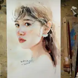 这一波清透的水彩人物头像你肯定喜欢
