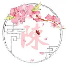 古风屏风下的姓氏,微信头像可用,中国风
