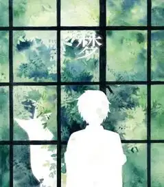 薄荷绿底色的动漫情头
