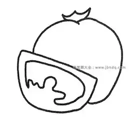 六张西红柿简笔画图片
