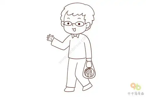 我的邻居幼儿简笔画图片
