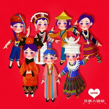 卡通藏族
