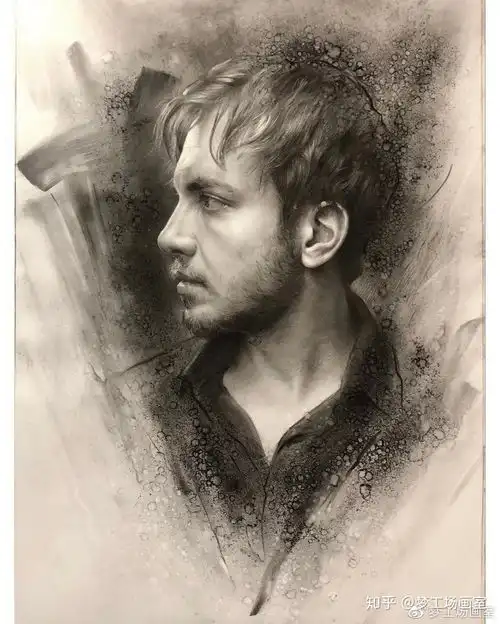 素描入门教程素描人物头像临摹高清图,震撼你的眼球
