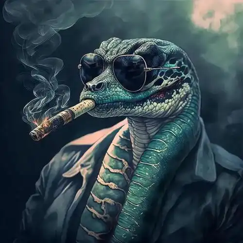 十二生肖头像,总有一个适合你叼烟耍酷款
