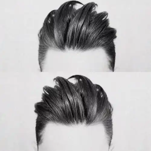 9款男生侧分背头undercut
