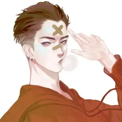 唐崎夜雨优质手绘男生头像

