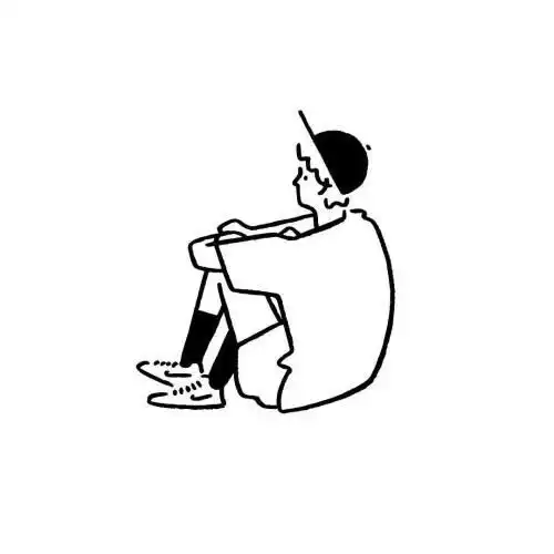 简约头像黑白简笔画男公寓