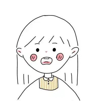 清新简约的手绘情侣头像一男一女简单卡通情侣头像
