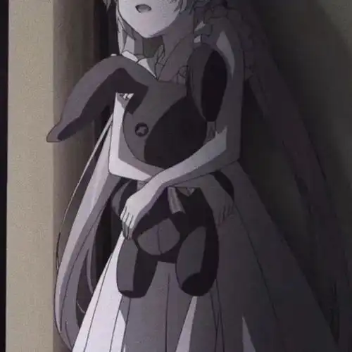 丧系动漫女头黑白微丧女生头像
