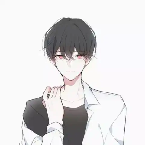 二次元情侣头像他是否爱你如初

