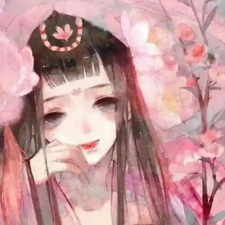 手绘古风美女头像手绘淡雅美女
